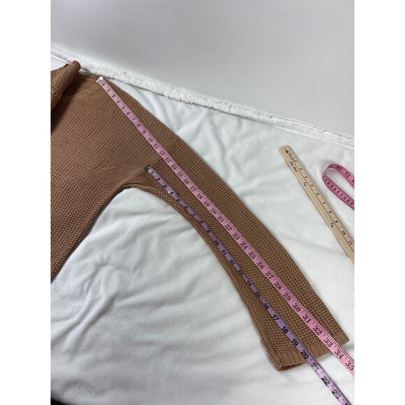 Lululemon Easy Embrace Long Sleeve Sweater Beech Wood Tan Cotton L / XL - Picture 9 of 10